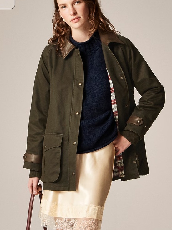 J. Crew Jackets & Blazers - J crew Broken-in Barn Jacket™ with faux-leather collar